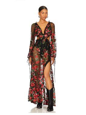 NWOT For Love & Lemons Araceli Maxi Dress Sz M